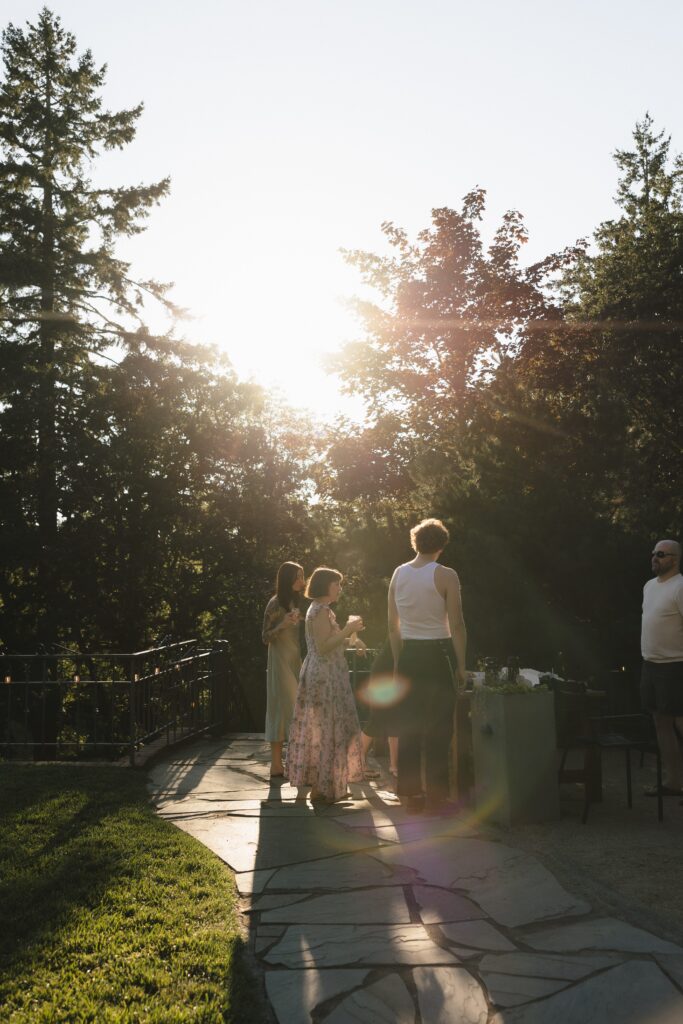 Mount Tom House wedding reception
