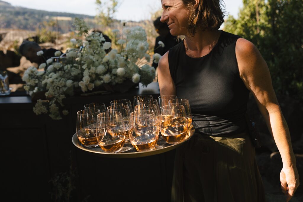 Cocktail hour on the Eastern Lawn of The Griffin House