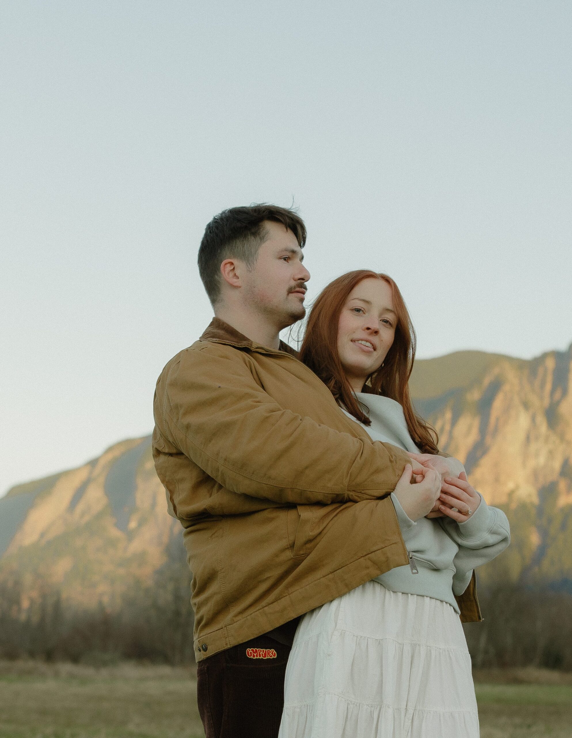Relaxed engagement photos guided by natural movement at Elk Fields