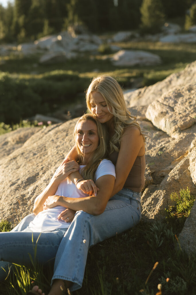 Romantic and adventurous engagement photos in Cody, Wyoming.